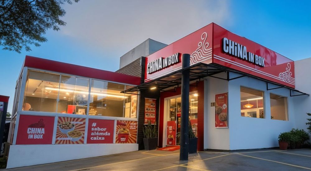 Fachada da loja China in Box São José, no Kobrasol